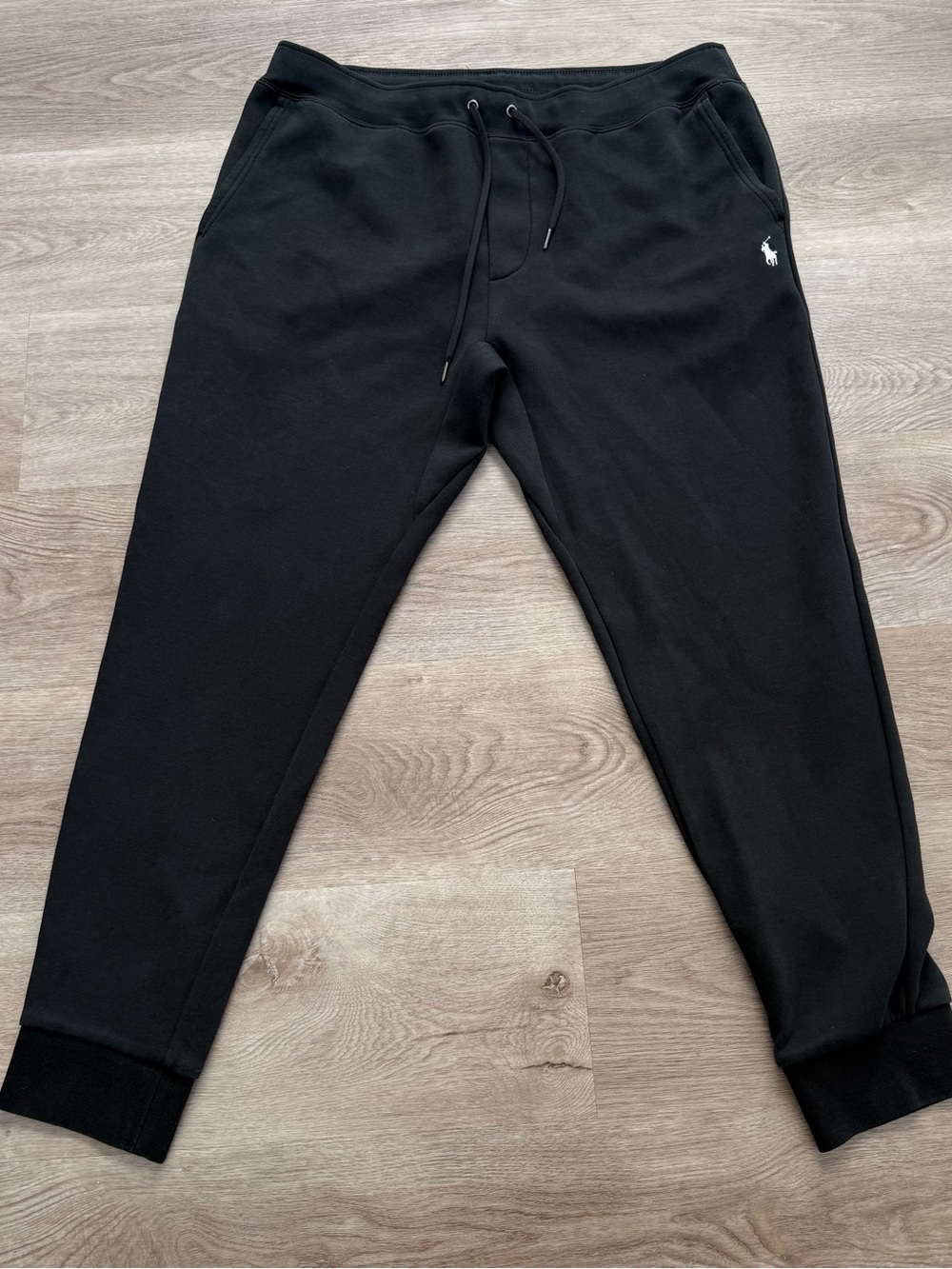 Polo Ralph Lauren Mens Jogger Sweatpants XL Black Double Knit Joggers Classic